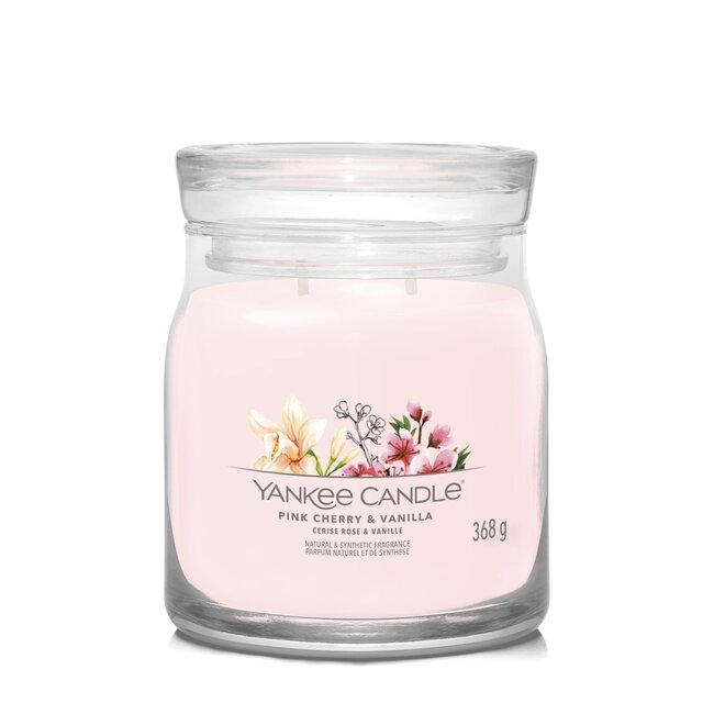 Yankee Candle Pink Cherry & Vanilla - Signature Medium Jar