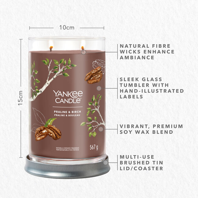 Yankee Candle Praline & Birch -  Signature Large Tumbler