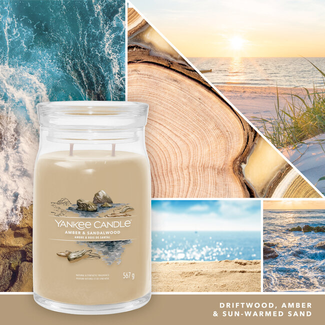 Yankee Candle Amber & Sandalwood- Signature Large Jar