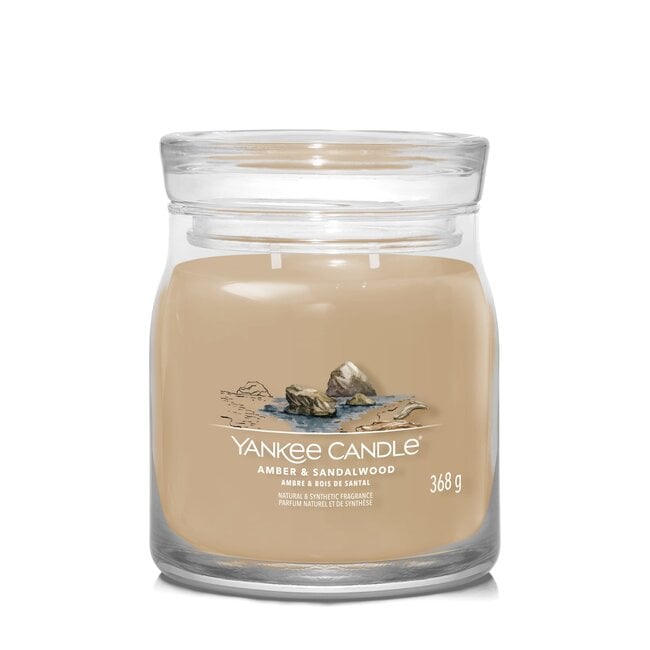 Yankee Candle Amber & Sandalwood - Signature Medium Jar