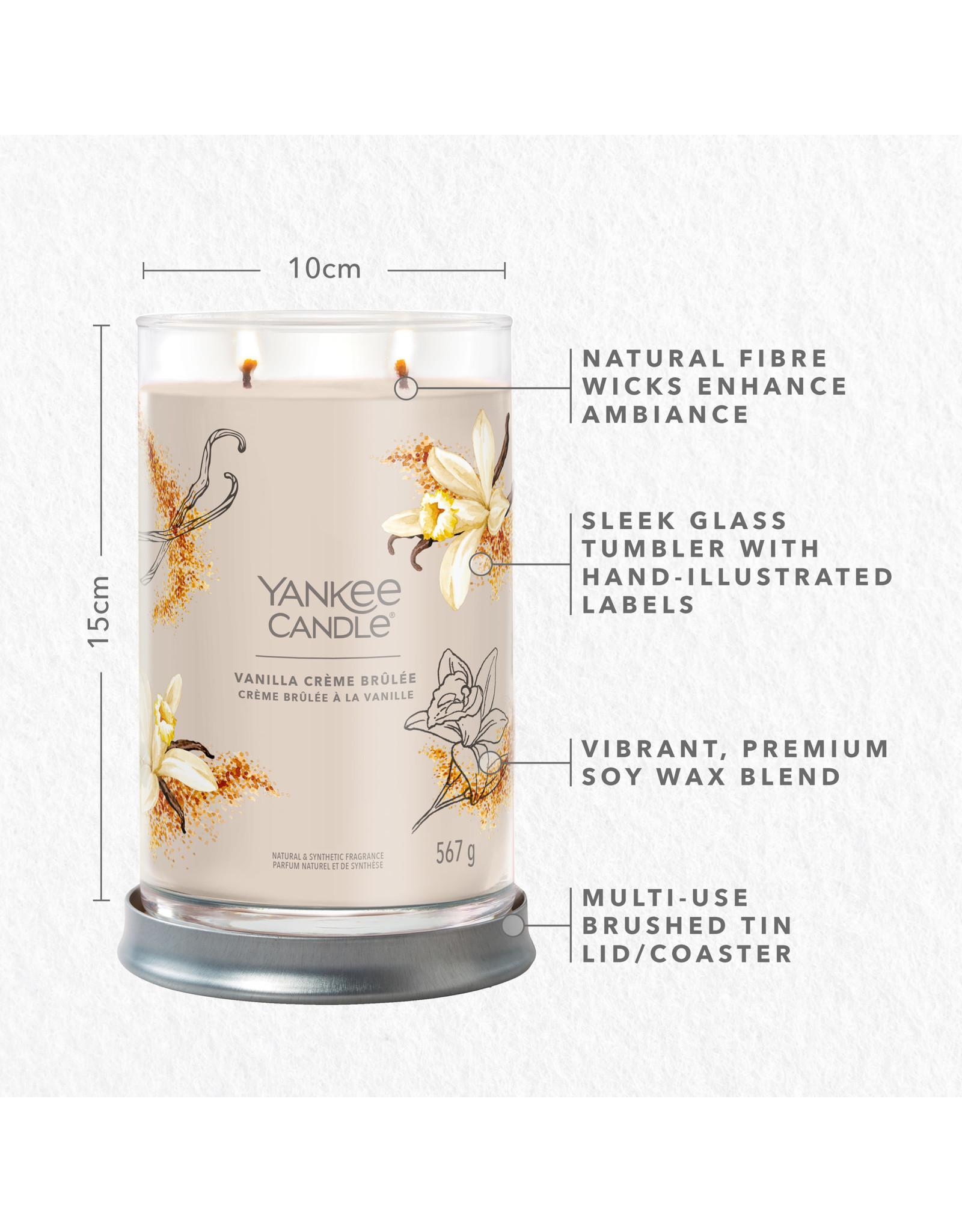 Yankee Candle Vanilla Crème Brûlée  - Signature Large Tumbler