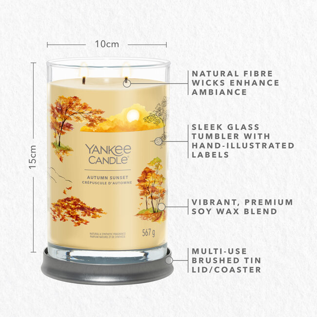 Yankee Candle Autumn Sunset -  Signature Large Tumbler