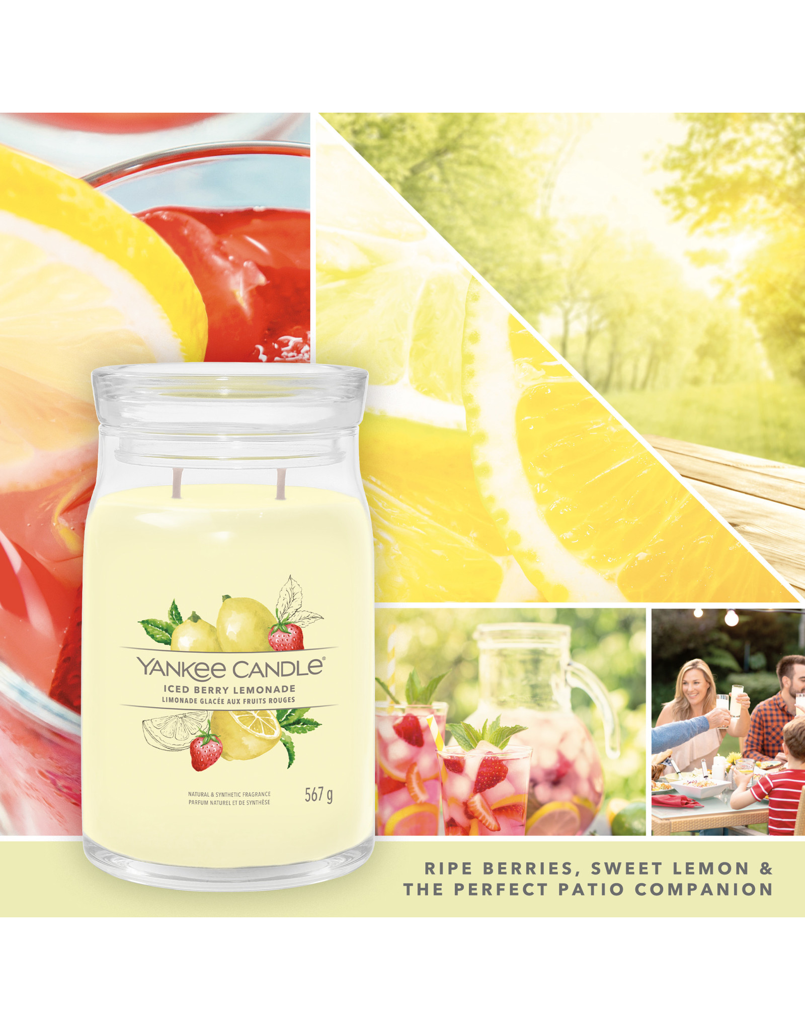 Yankee Candle Iced Berry Lemonade - Signature Large Jar