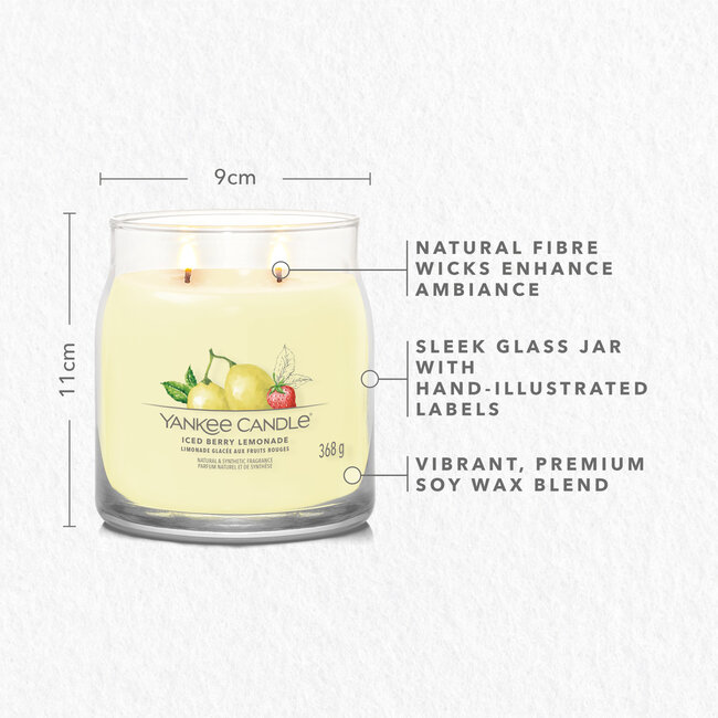 Yankee Candle Iced Berry Lemonade - Signature Medium Jar