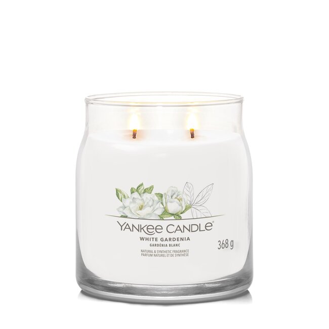 Yankee Candle White Gardenia - Signature Medium Jar