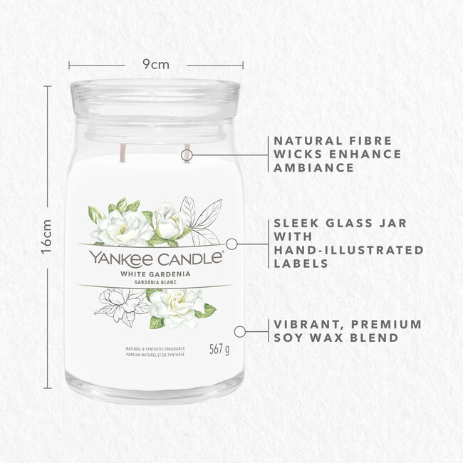 Yankee Candle White Gardenia - Signature Large Jar