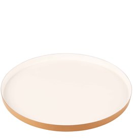 Plateau - Rond Goud/Wit