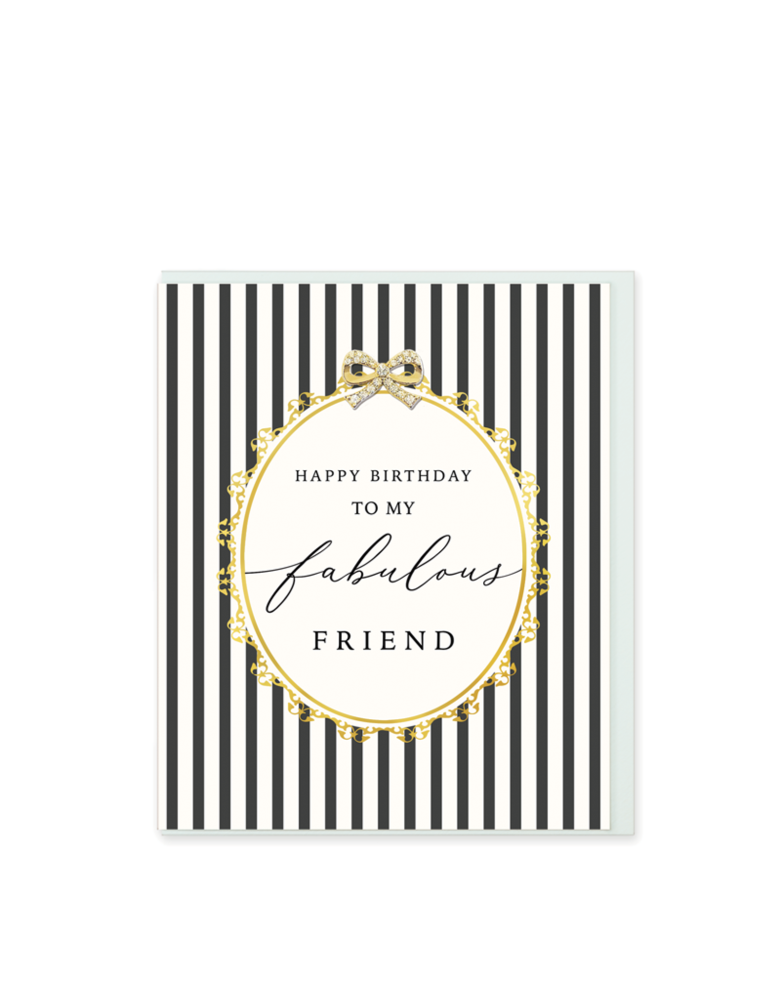 Hearts Design Wenskaart - Happy Birthday Fabulous Friend