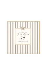 Hearts Design Wenskaart - Birthday - Fabulous 70