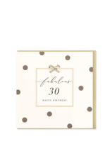 Hearts Design Wenskaart - Birthday - Fabulous 30