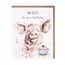 Wrendale Wenskaart - Pig out! It's your Birthday