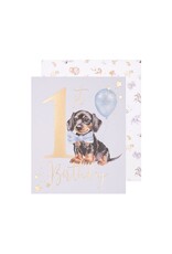 Wrendale Wenskaart - A Pawsome Day - 1st Birthday (Boy)