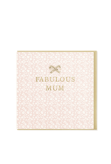 Hearts Design Wenskaart - Fabulous Mum