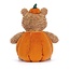 Jellycat Knuffel - Bartholomew Bear Pumpkin