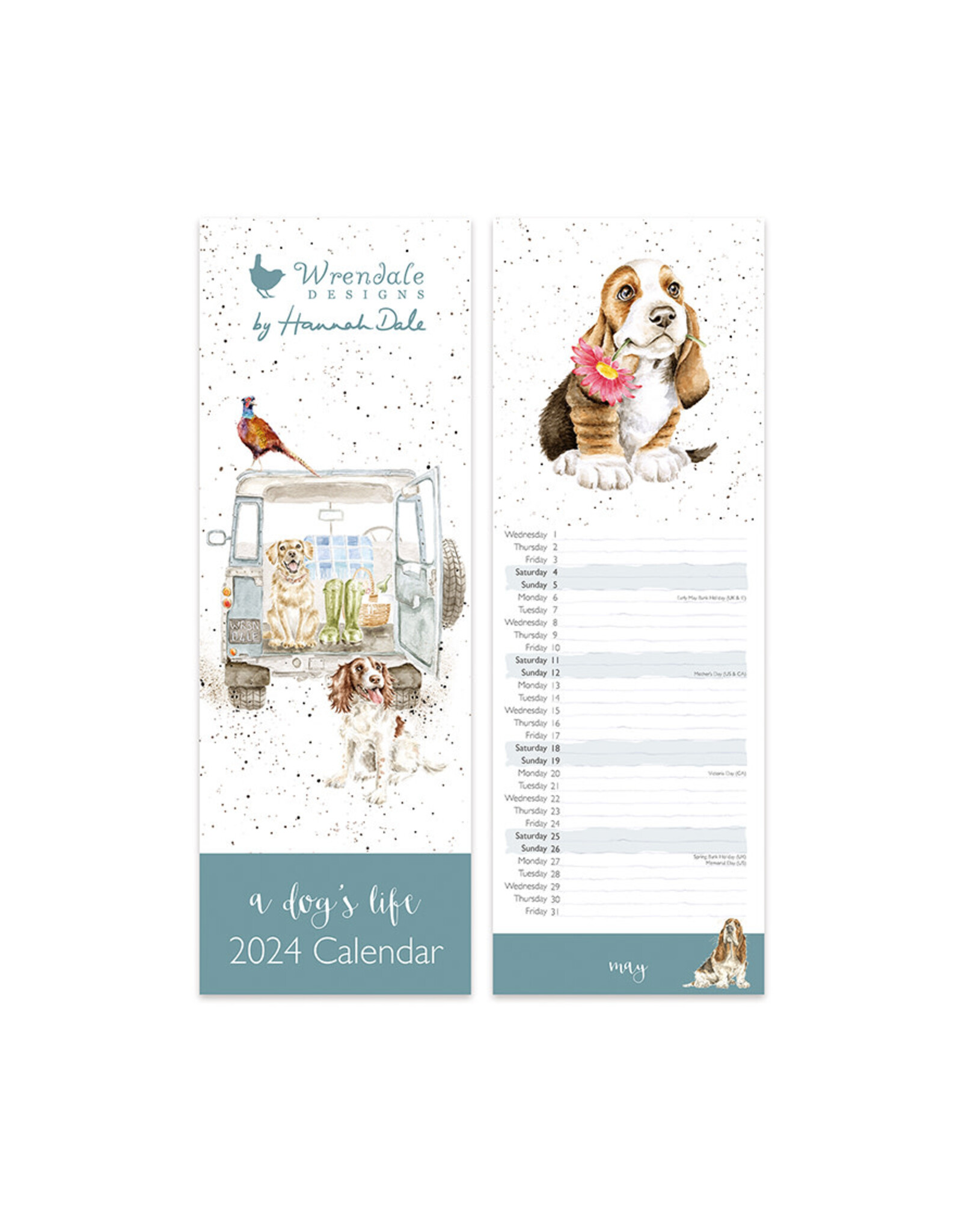 Wrendale Kalender 2024 - Slim - A Dog's Life