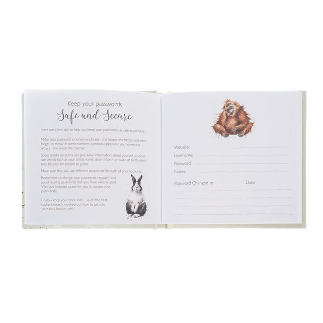 Wrendale Notitieboekje - Paswoorden - Snug as a Cub
