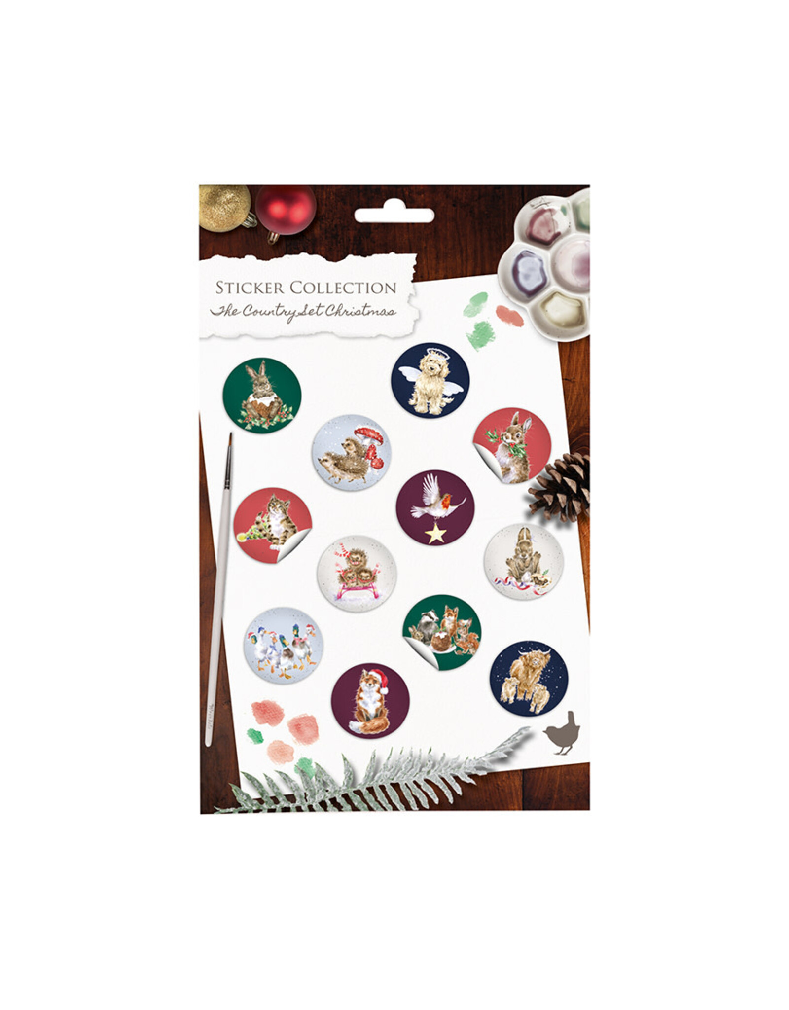 Wrendale Stickers Christmas - The Country Set