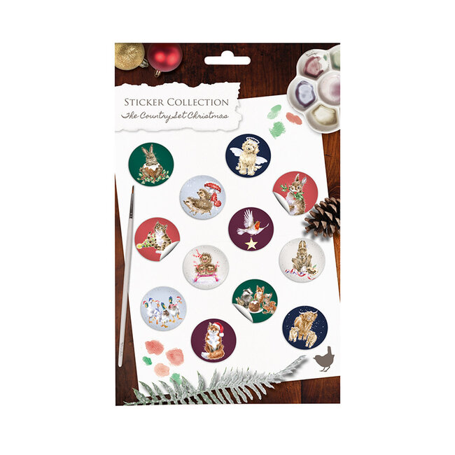 Wrendale Stickers Christmas - The Country Set