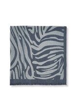 Katie Loxton Sjaal - Zebra Navy/Cool grey