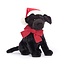 Jellycat Knuffel - Winter Warmer Pippa Black Labrador