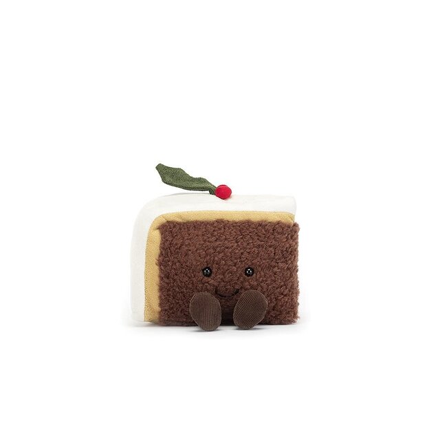 Jellycat Knuffel - Amuseable Slice of Christmas Cake