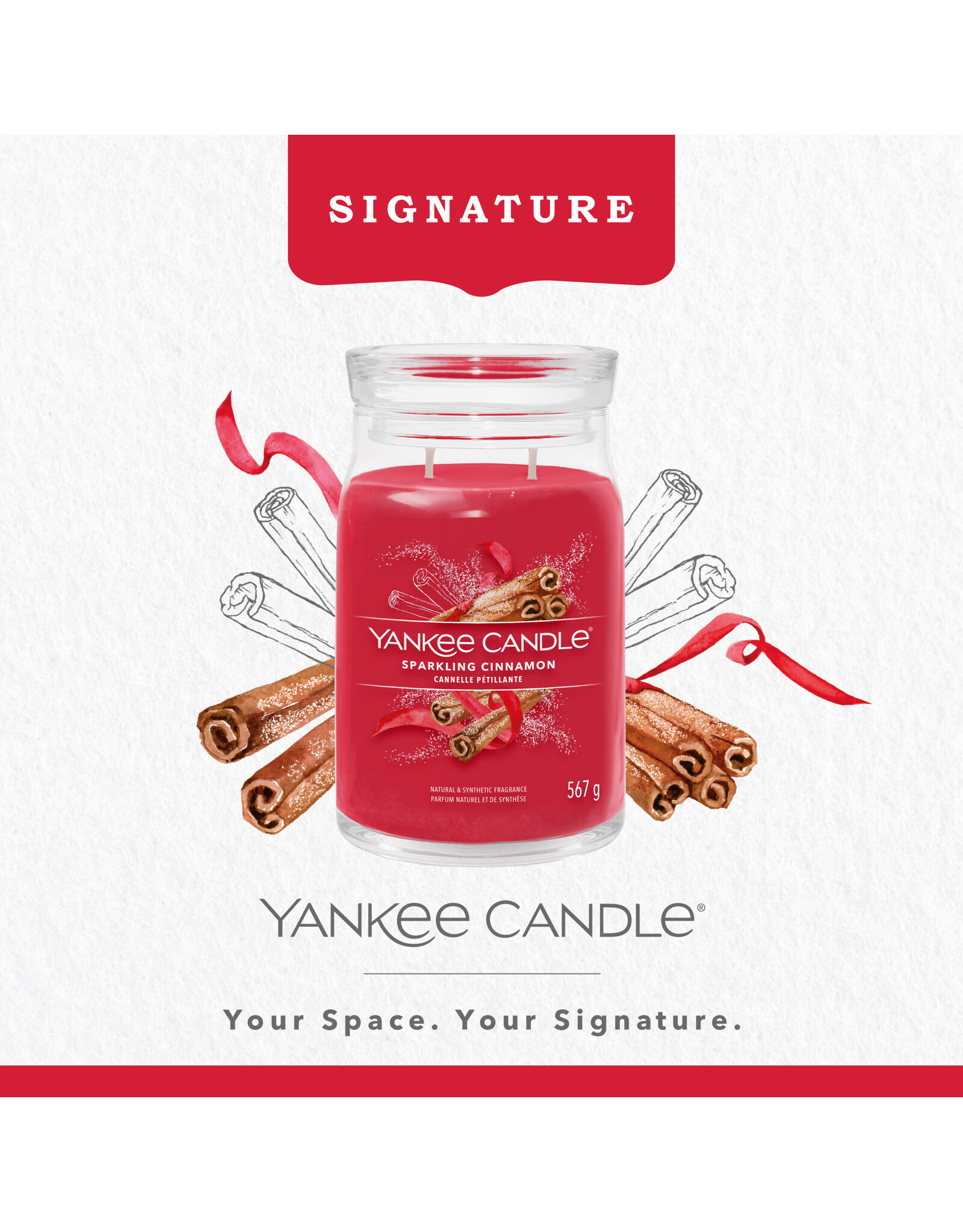 Yankee Candle Sparkling Cinnamon - Signature Large Jar