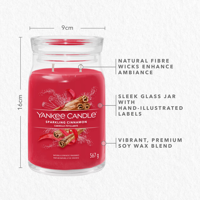 Yankee Candle Sparkling Cinnamon - Signature Large Jar
