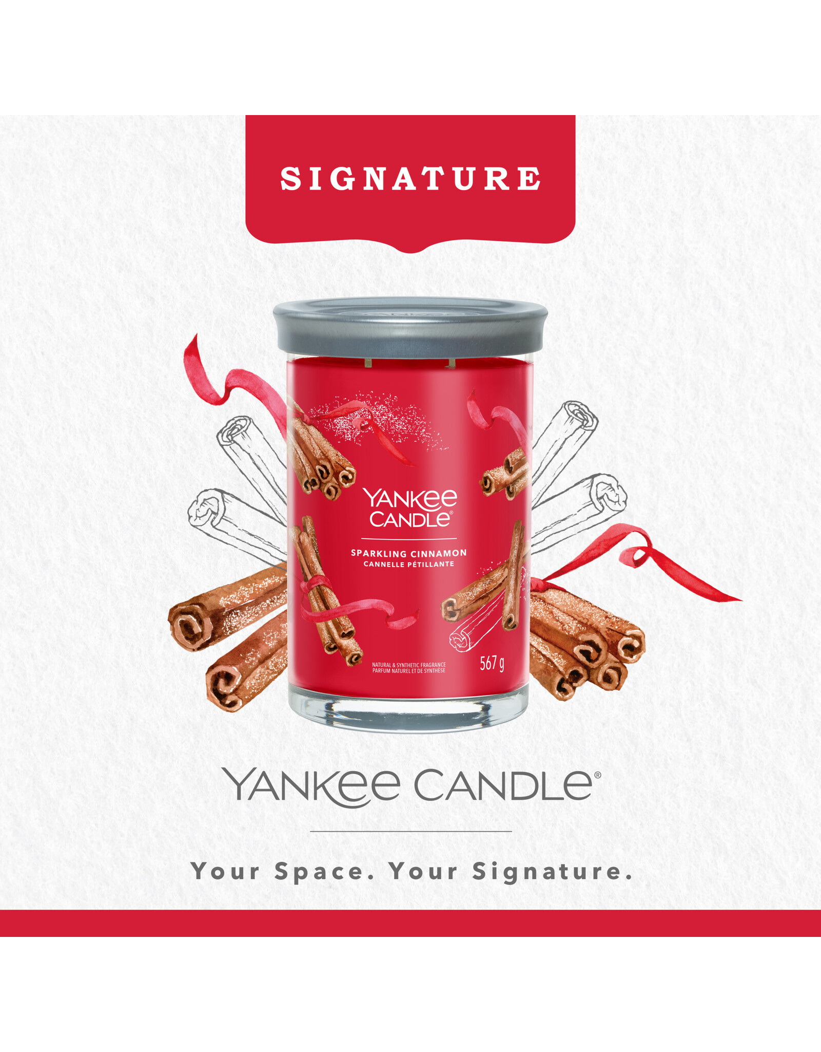 Yankee Candle Sparkling Cinnamon - Signature Large Tumbler