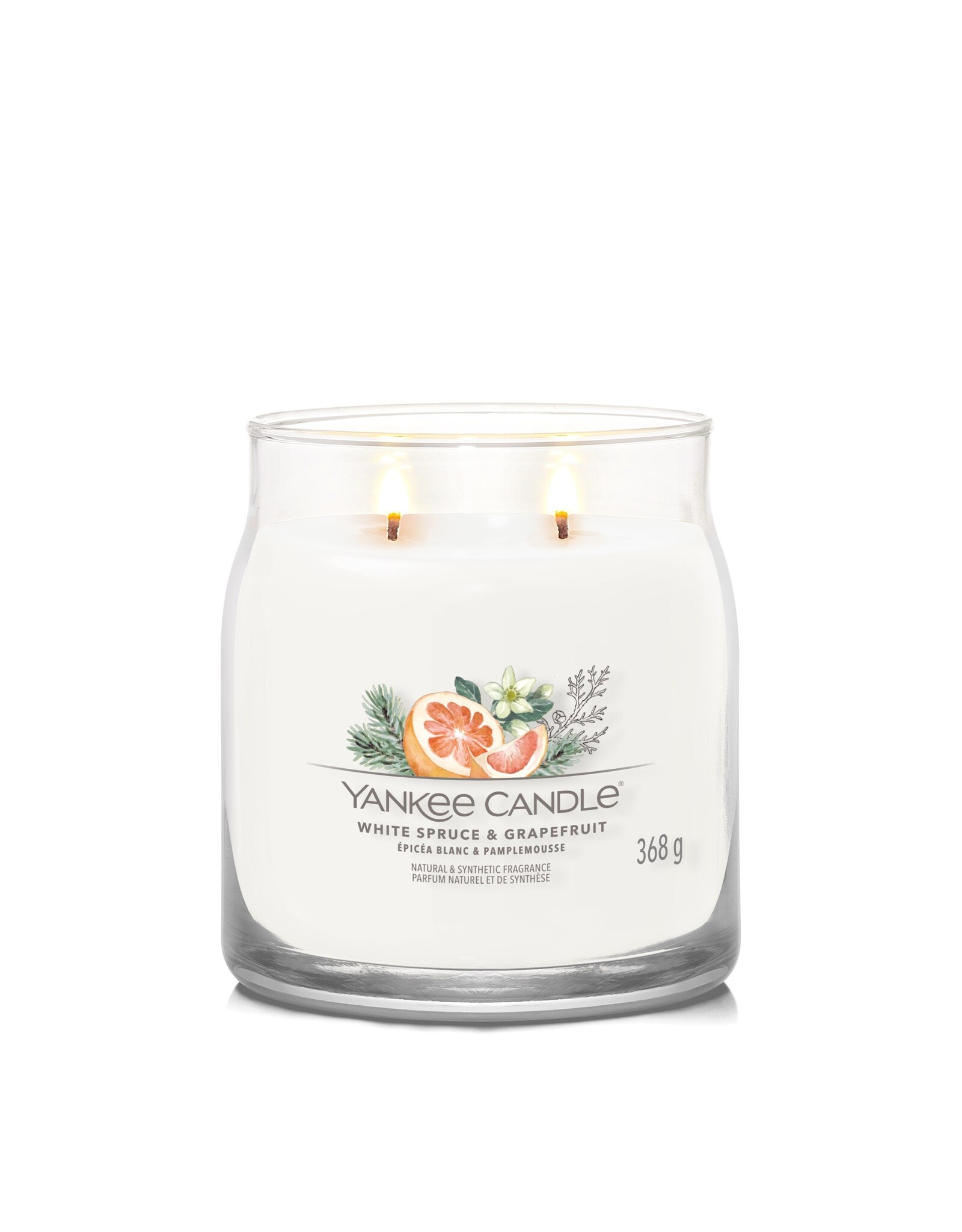 Yankee Candle White Spruce & Grapefruit  - Signature Medium Jar