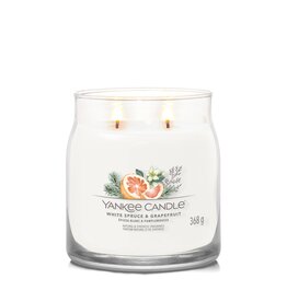 Yankee Candle White Spruce & Grapefruit  - Signature Medium Jar