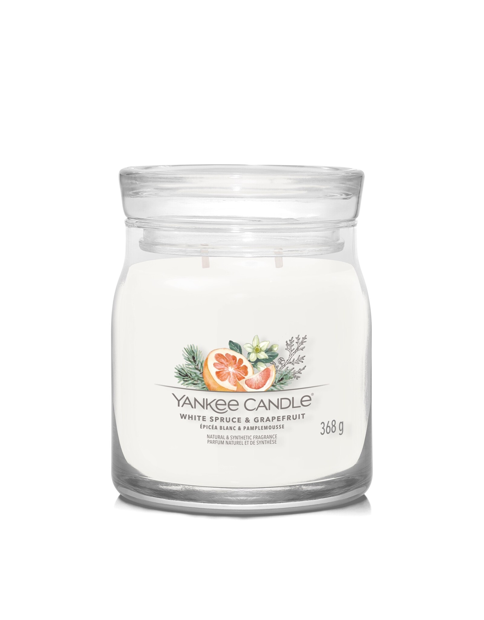 Yankee Candle White Spruce & Grapefruit  - Signature Medium Jar