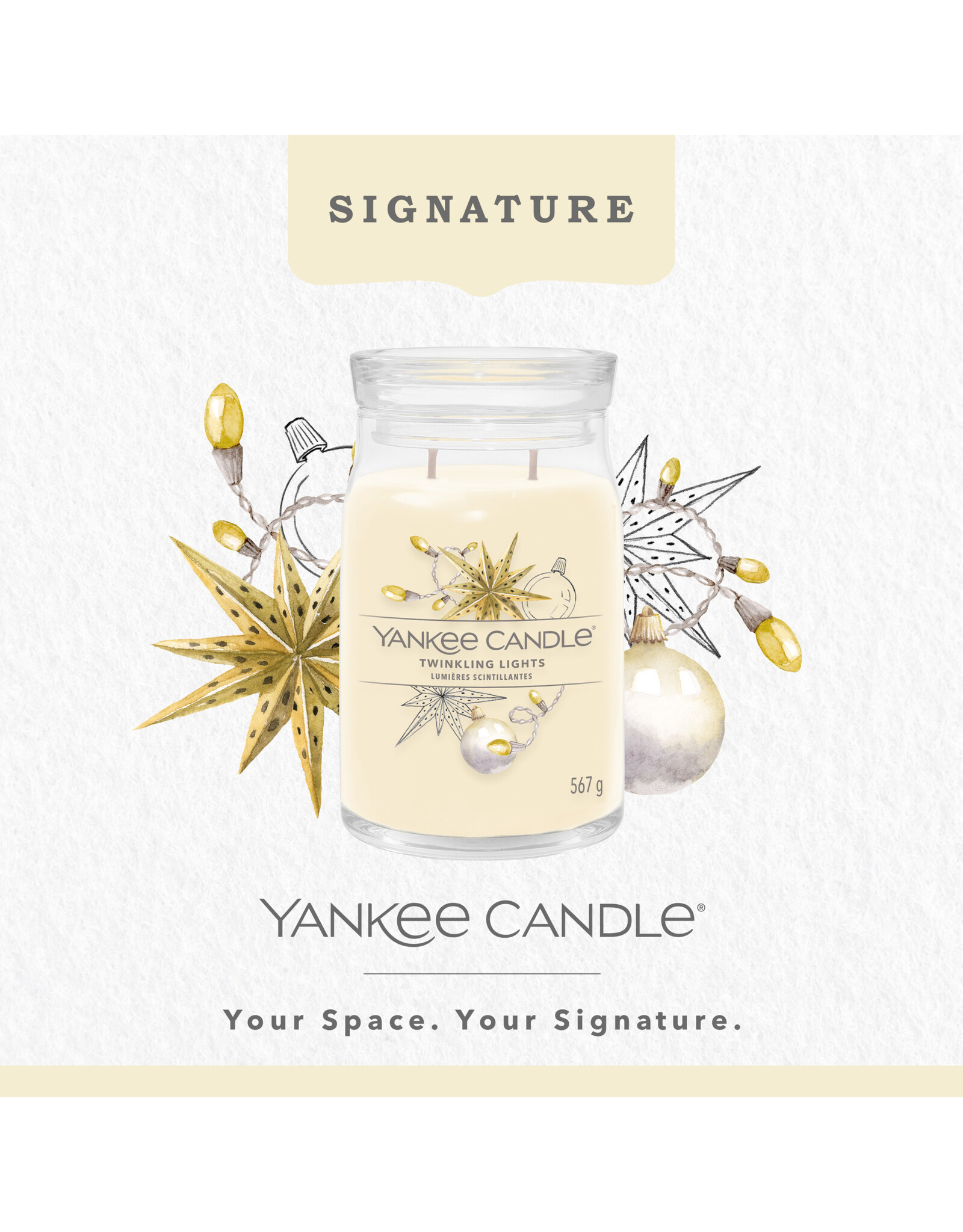 Yankee Candle Twinkling Lights Signature Large Jar Bizou Bizou