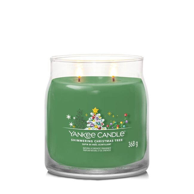 Yankee Candle Shimmering Christmas Tree  - Signature Medium Jar