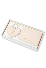 Katie Loxton Giftset Sleutelhanger & Kaarthouder - Heart of Gold