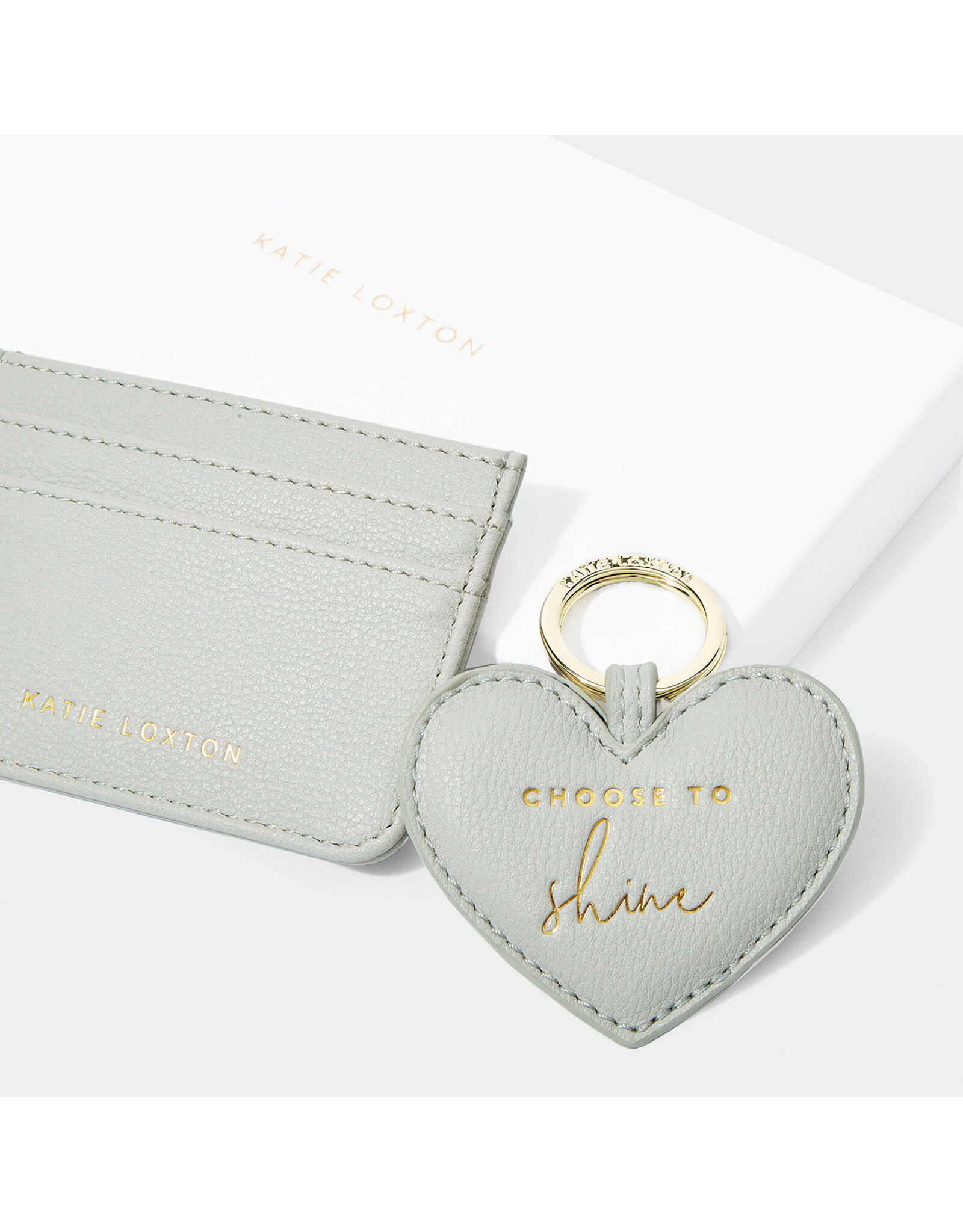 Katie Loxton Giftset Sleutelhanger & Kaarthouder - Choose to Shine