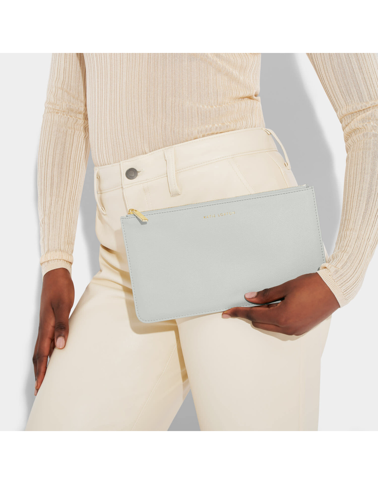 Katie Loxton Pochette Slim - It's the Season to Sparkle - Cool Grey