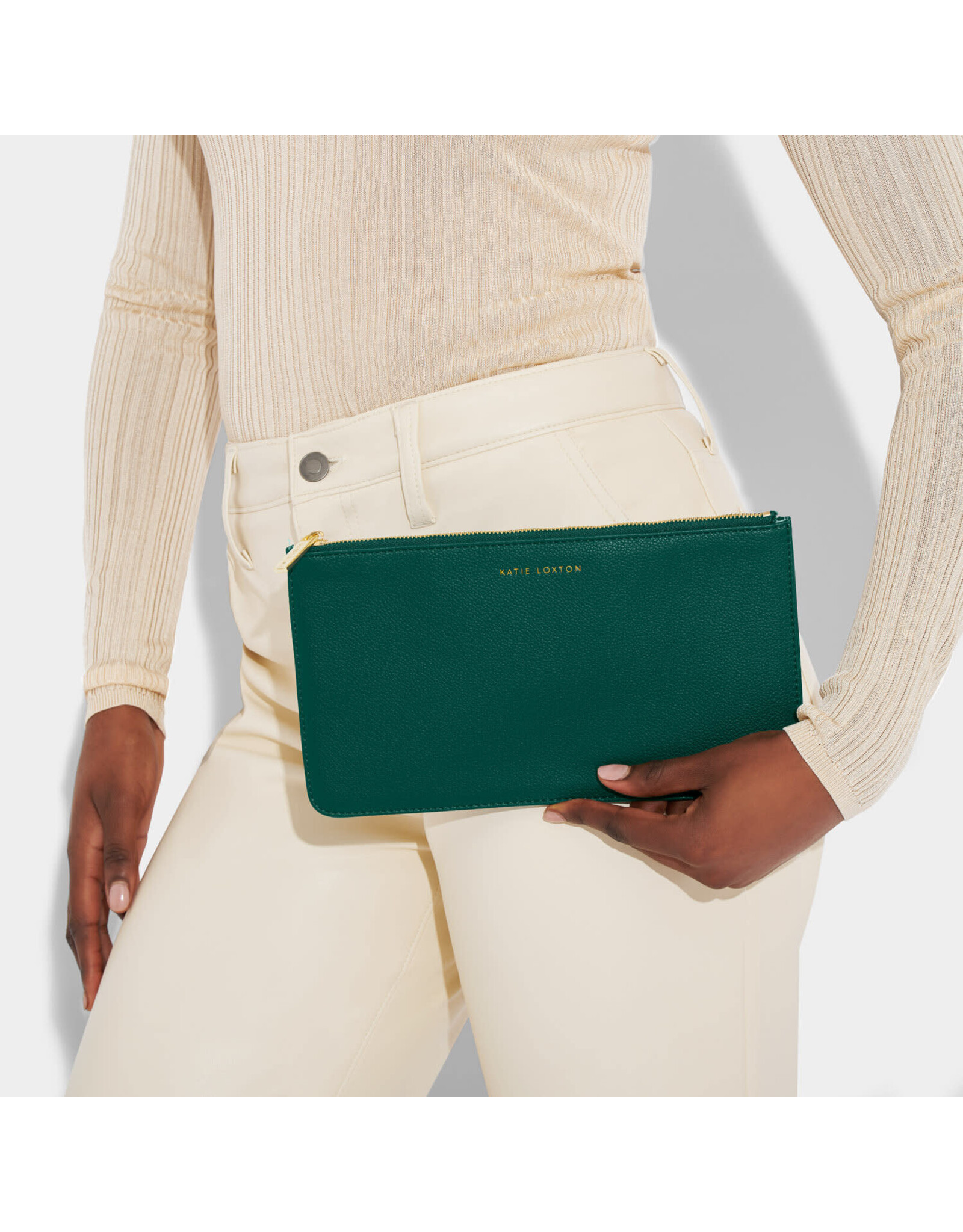 Katie Loxton Pochette Slim - Be Merry & Bright - Emerald Green