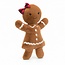 Jellycat Knuffel - Jolly Gingerbread Ruby Large