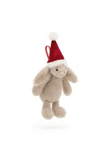 Jellycat Knuffel - Bashful Christmas Bunny Decoration