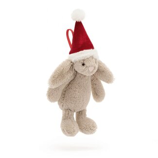 Jellycat Knuffel - Bashful Christmas Bunny Decoration