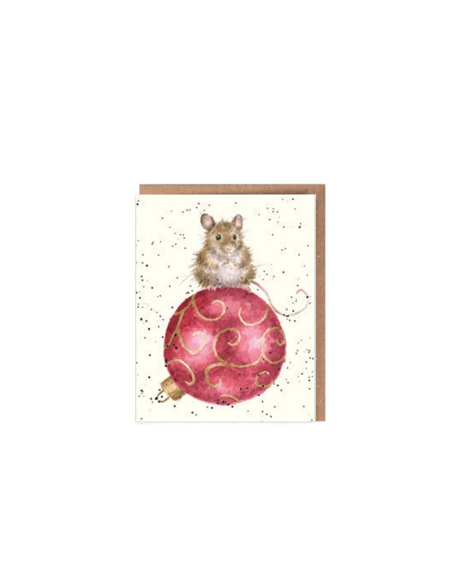 Wrendale Mini Wenskaart - Christmouse