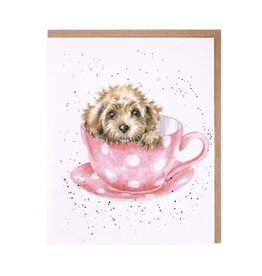 Wrendale Wenskaart Blanco - Teacup Pup