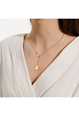 Joma Jewellery Nova - Crystal Lariat Ketting Goud