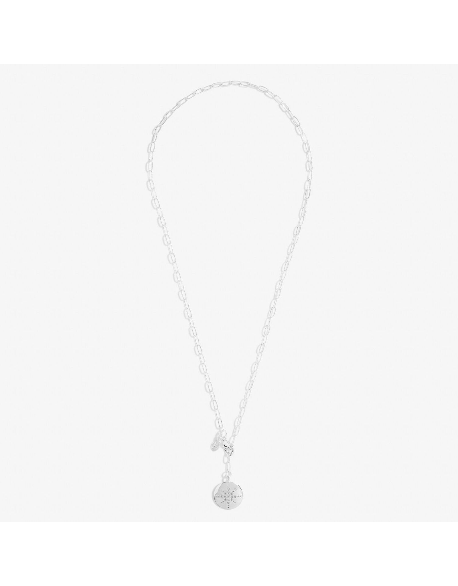 Joma Jewellery Nova - Crystal Lariat Ketting Zilver