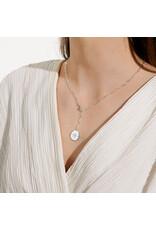 Joma Jewellery Nova - Crystal Lariat Ketting Zilver