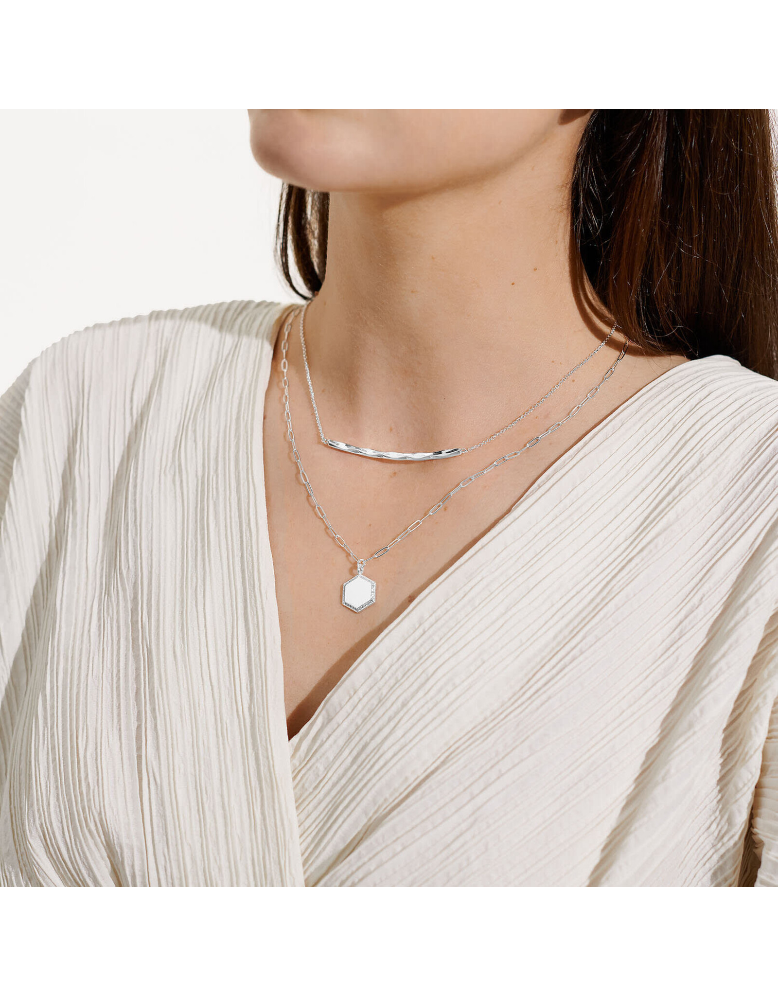 Joma Jewellery Nova - Layer Ketting Zilver