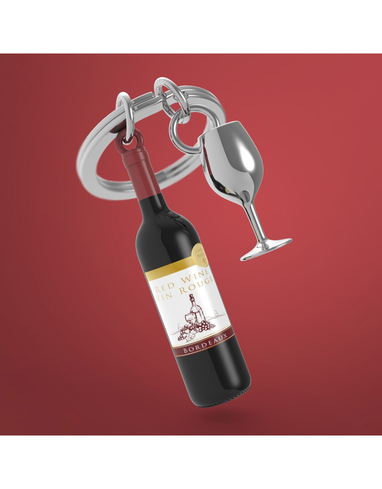 Metalmorphose Sleutelhanger - Red Wine