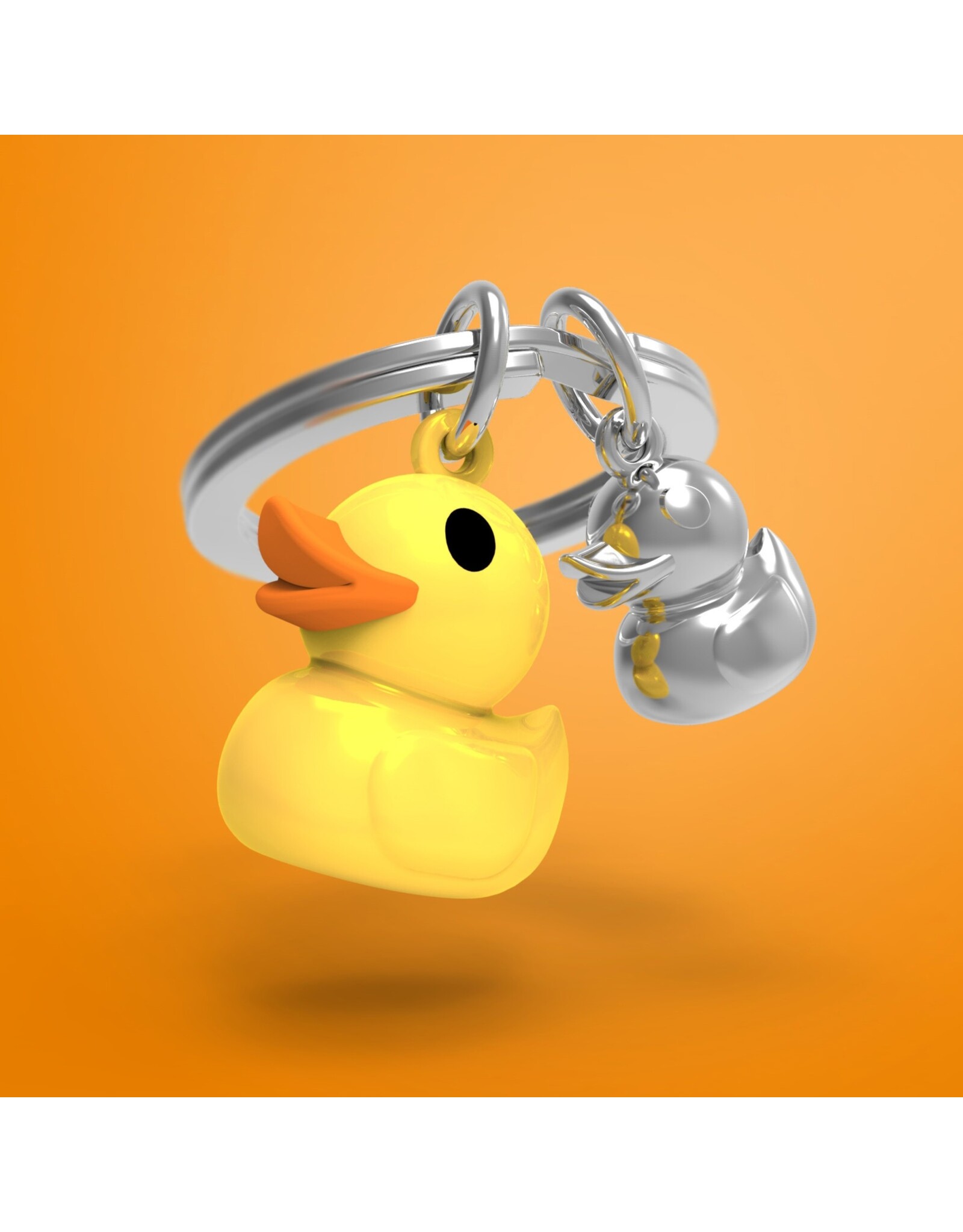 Metalmorphose Sleutelhanger - Yellow Duck