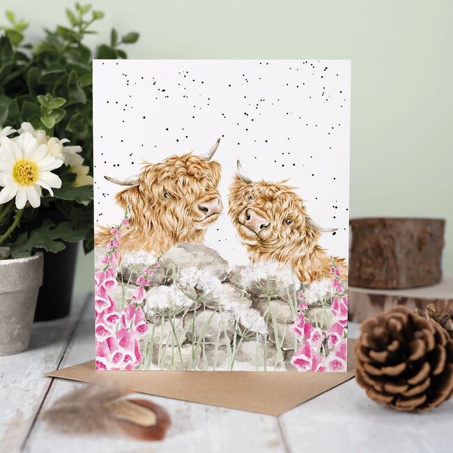 Wrendale Wenskaart Blanco - Just for Moo