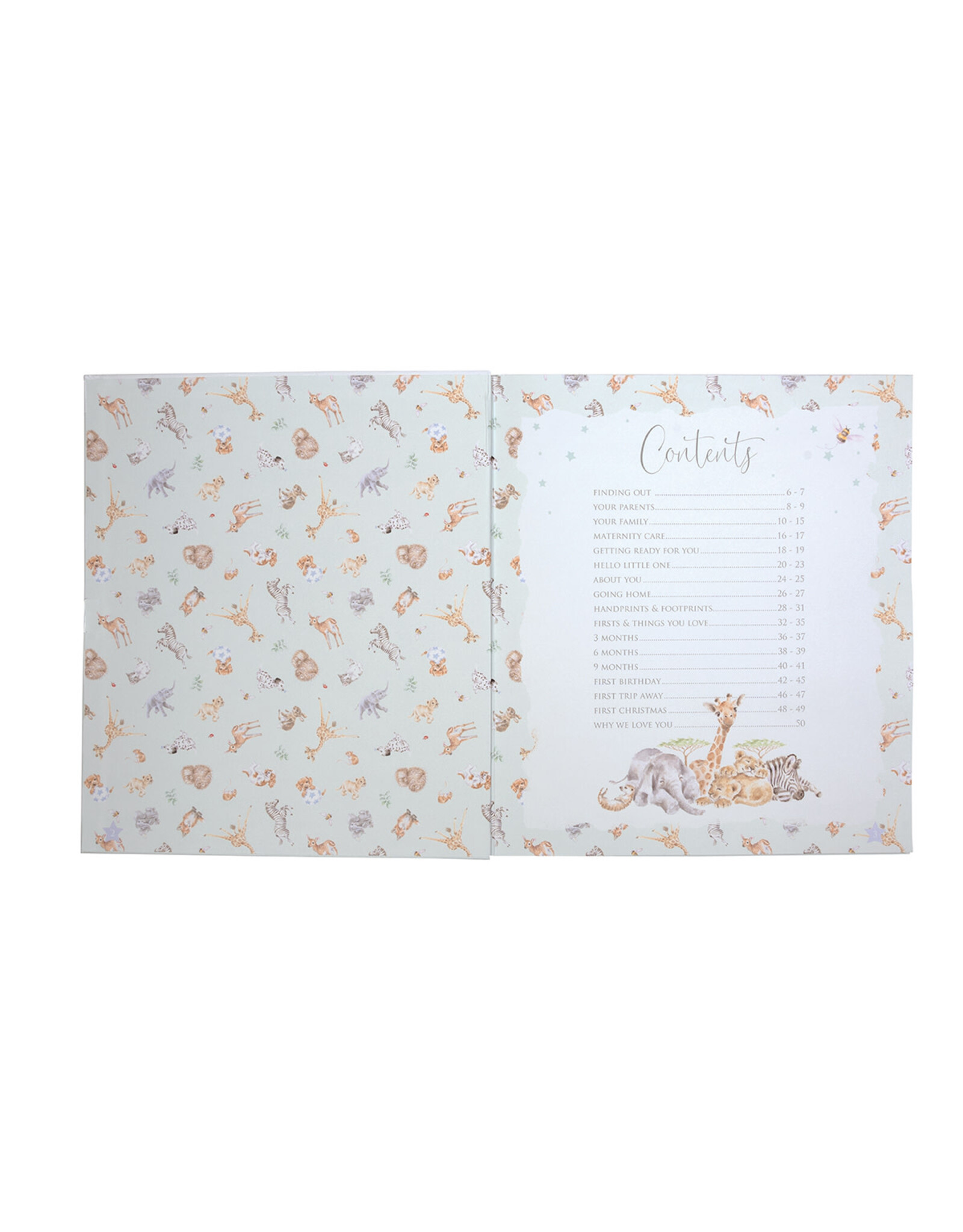 Wrendale Baby Animal - Baby Record Book